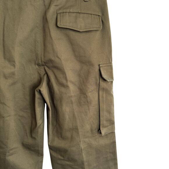 Nili Lotan Yannic Cotton-Twill Cargo Pants Olive Green Size 6 NWOT - Picture 6 of 11